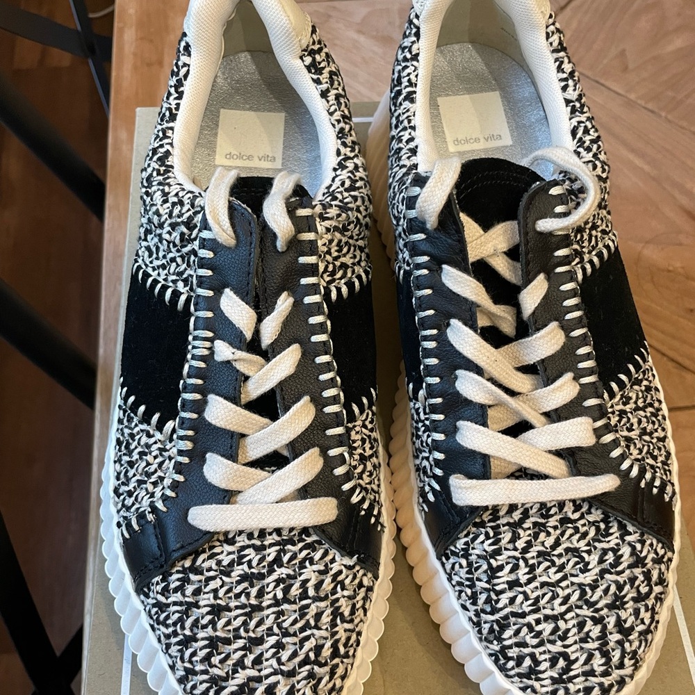 Dolce Vita Monochrome Knit Sneakers